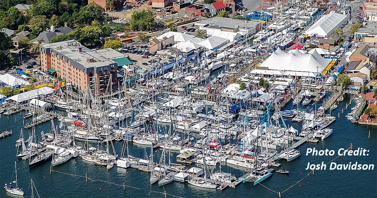 Annapolis Sailboat Show Aerial View