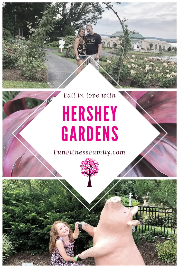 Hershey Gardens is one of the top rated attractions in Pennsylvania Amish Country.  The sprawling grounds include a children's garden and a butterfly aviary. Don't miss it if you visit Hersheypark!  #HersheyPA #HersheyGardens #RomanticGetaways #BotanicalGardens