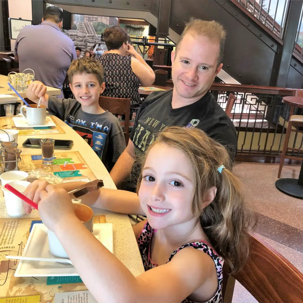The Chocolate Tastings at The Hershey story is a delicious chocolate trip around the world. #chocolatetasting #HersheyStory #HersheyPA #pennsylvania #familytravel