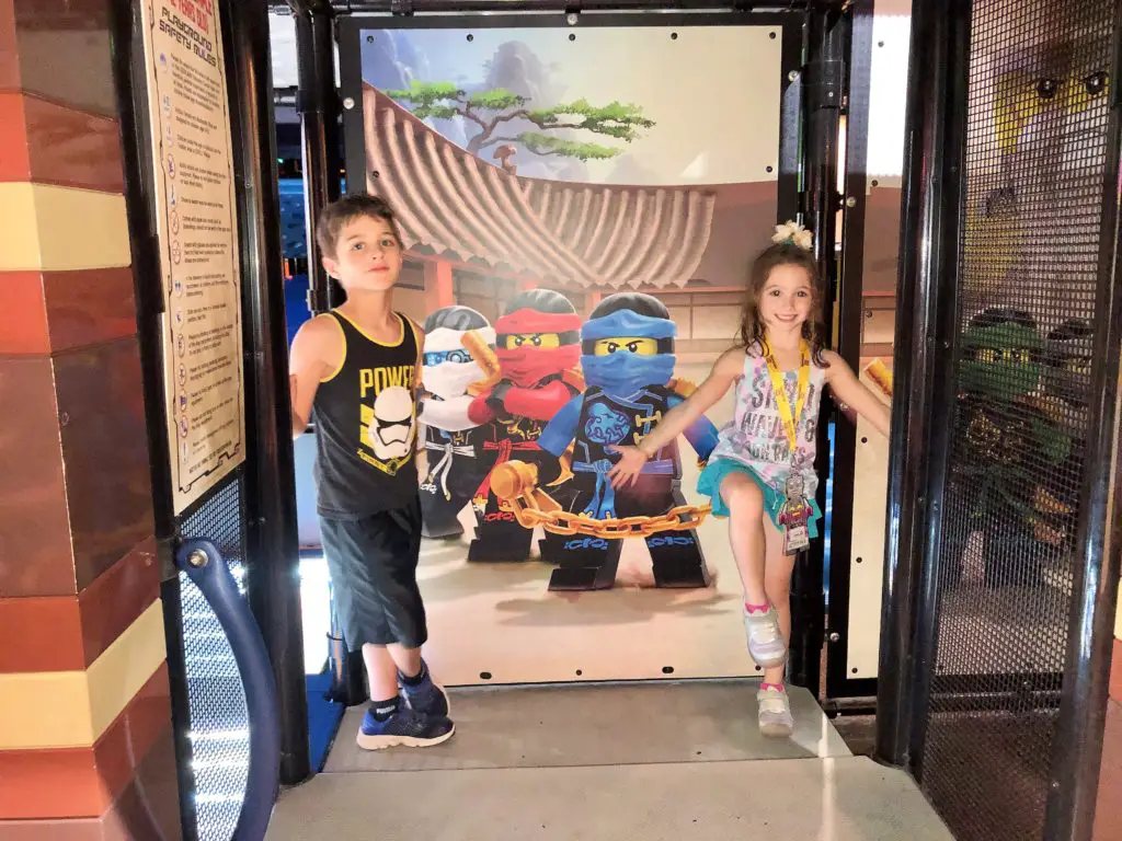 LEGOLAND Discovery Center's  Ninjago City Adventure is one of the 12 play zones at this Dallas-area family attraction. Find out more about this wonderful indoor mini theme park! #KidsTravel #TravelwithKids #Dallas #Texas